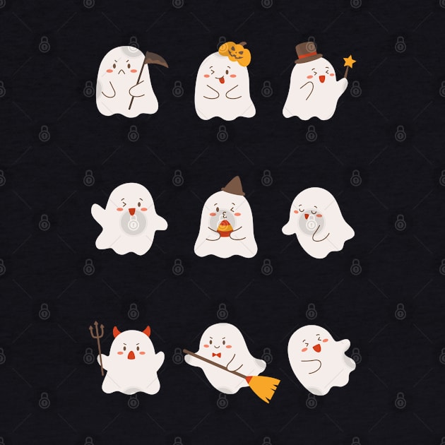 Boo Squad, Cute Ghost Design by Teesquares